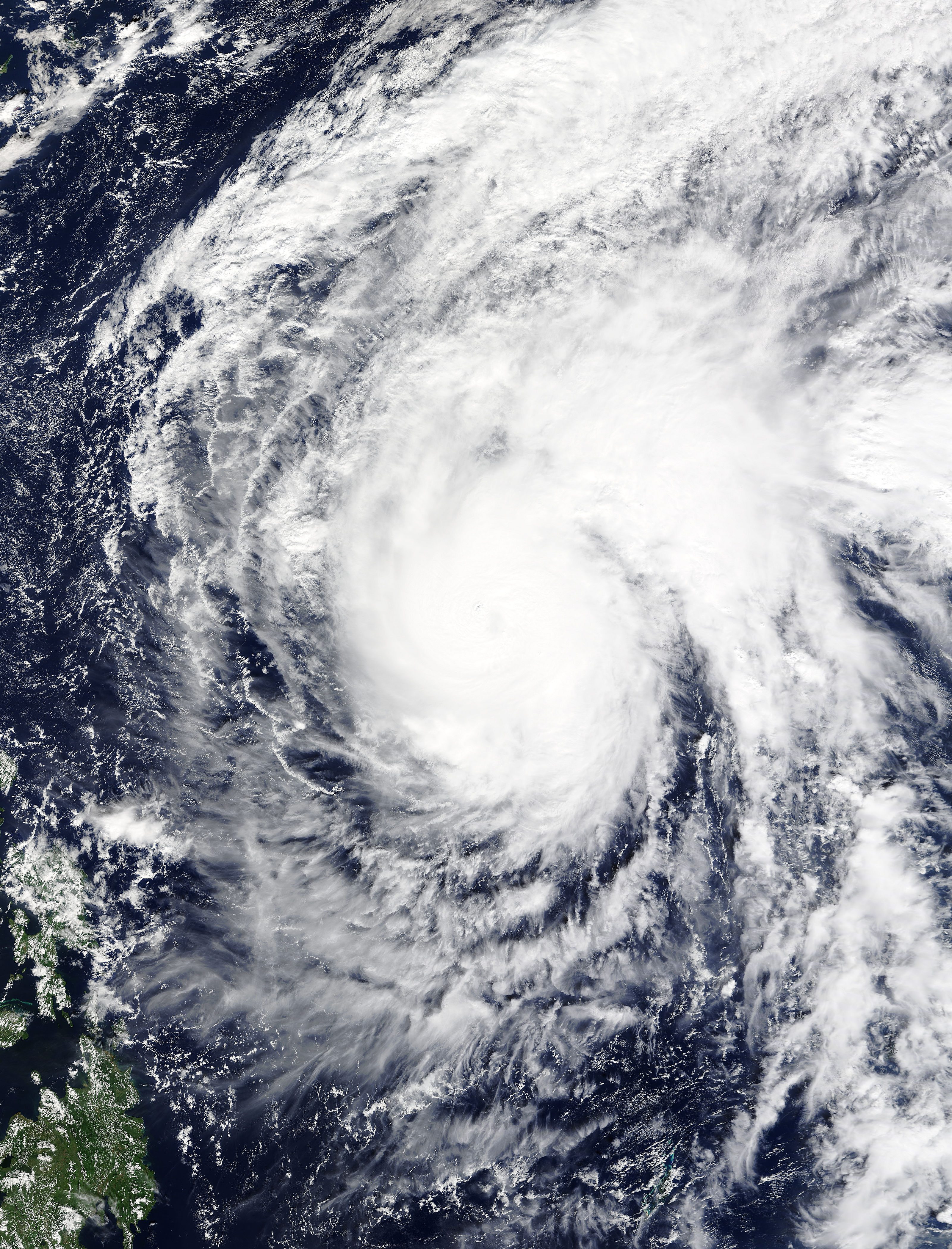 Typhoon Infa (27W) in the Pacific Ocean