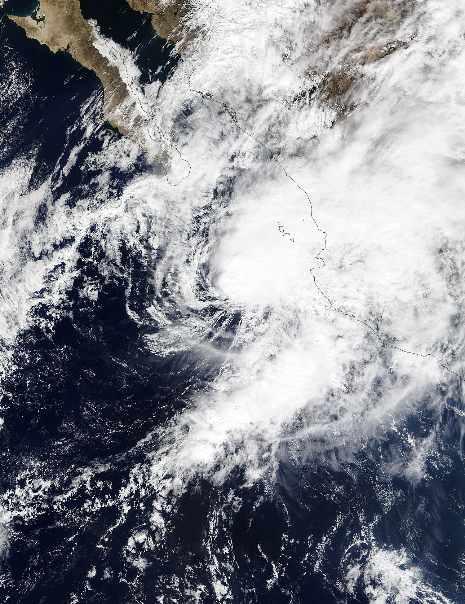 Hurricane Sandra (22E) over Mexico - related image preview