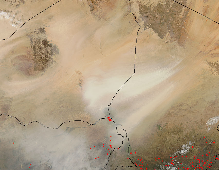 Dust storms from Bodele Depression, Chad - related image preview