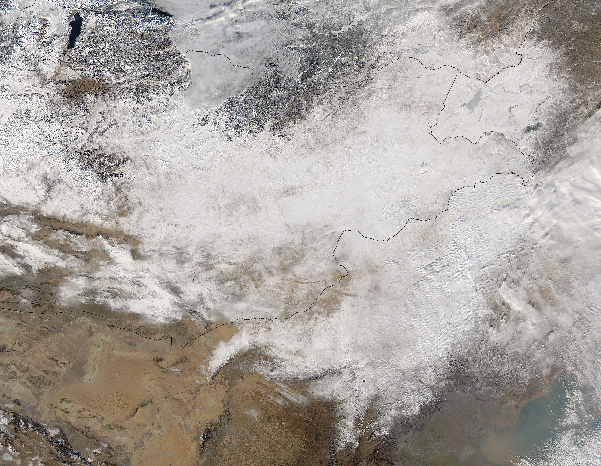 Snow across central Asia - related image preview