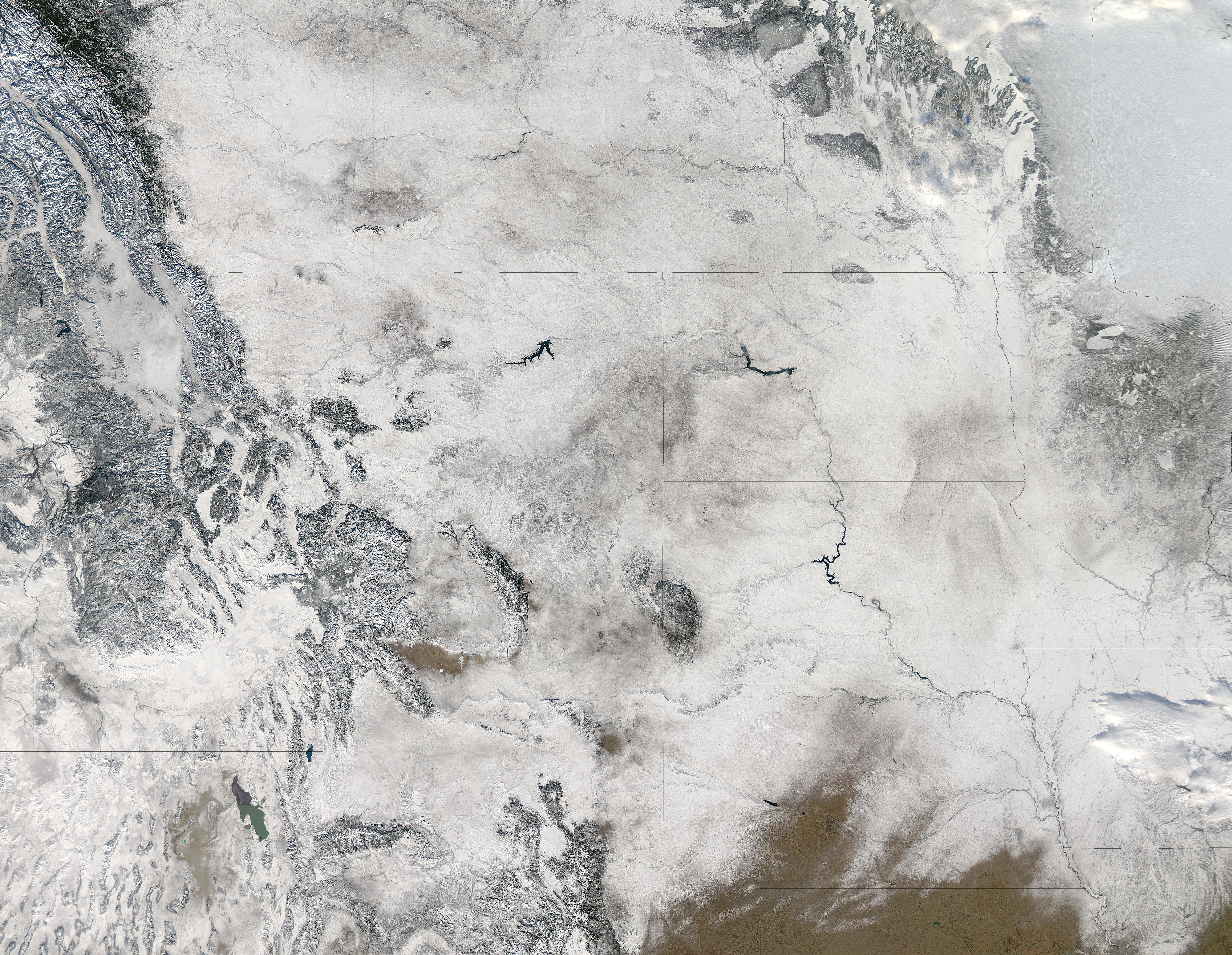 Snow across central North America - related image preview