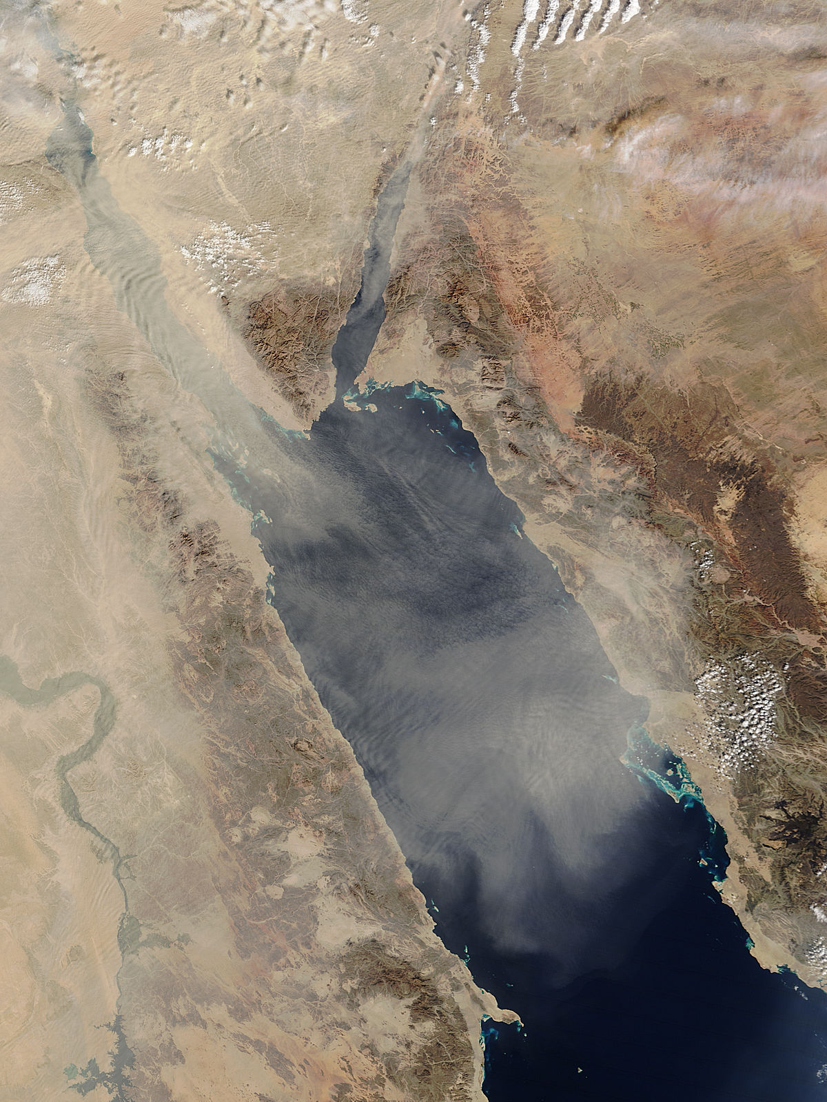 Dust storm over the Red Sea - related image preview