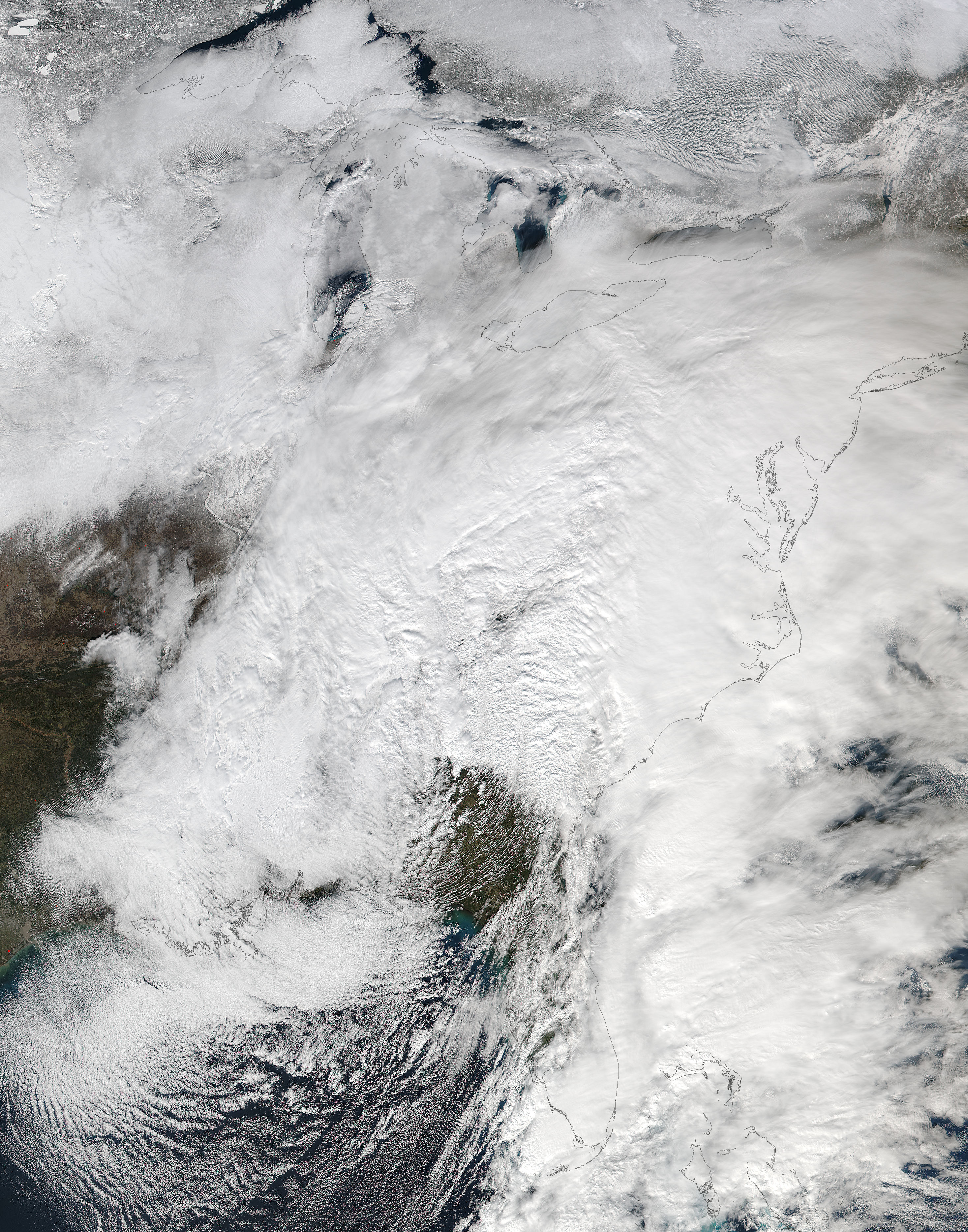 Winter storm over the eastern United States - related image preview
