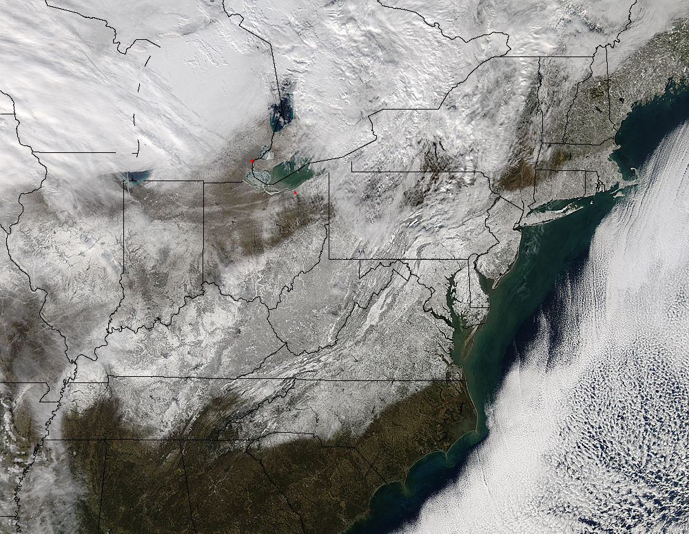 Snow across eastern United States - related image preview