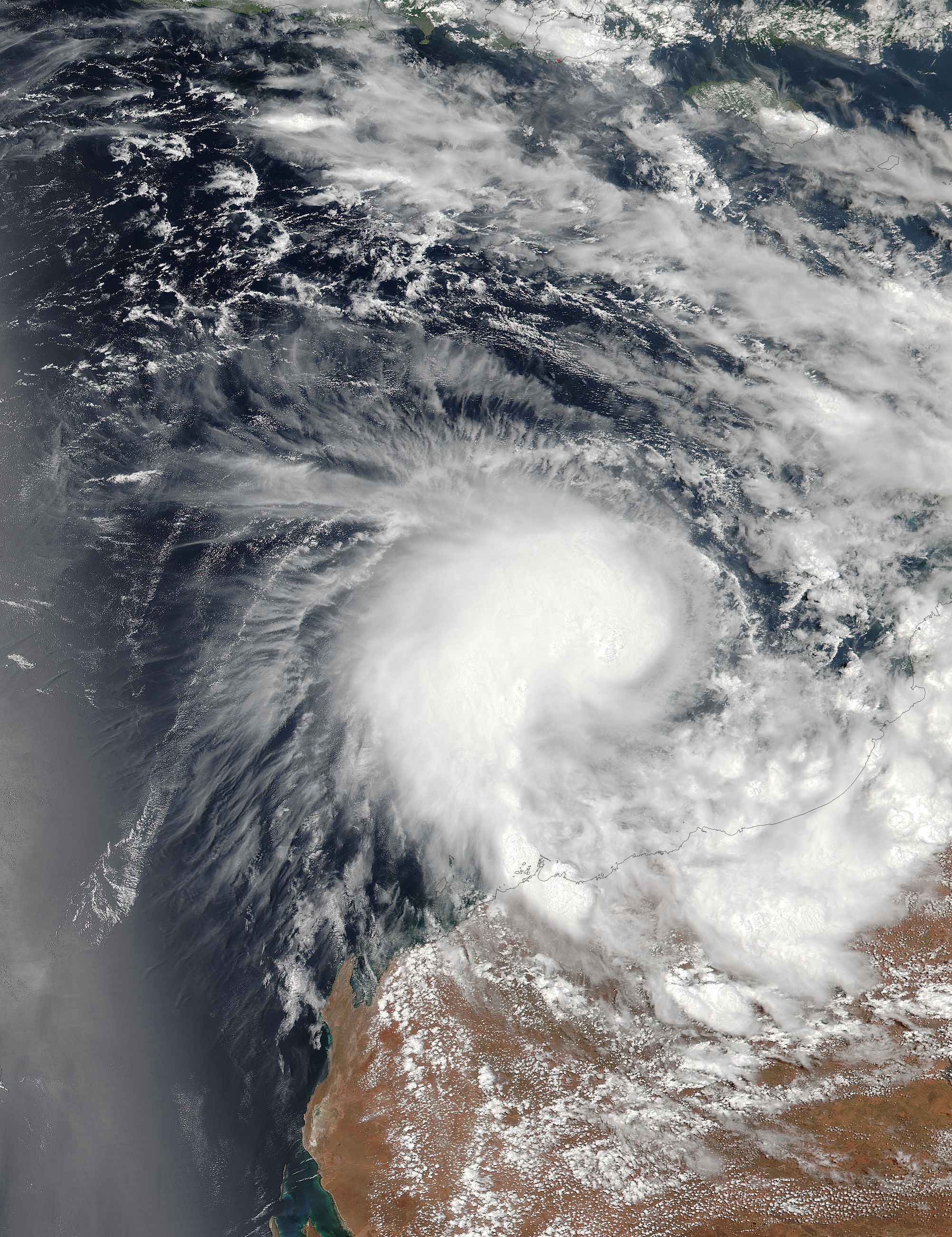 Tropical Cyclone Stan (09S) approaching Western Australia - related image preview
