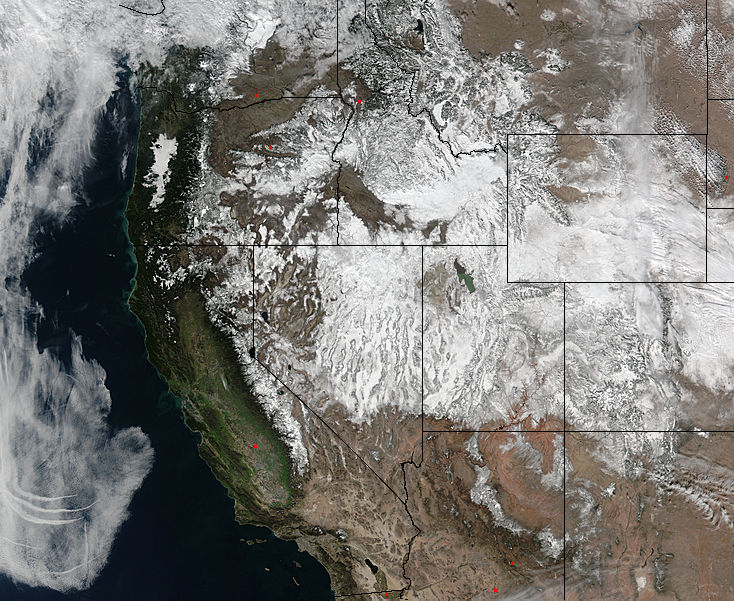 Snow across the western United States - related image preview