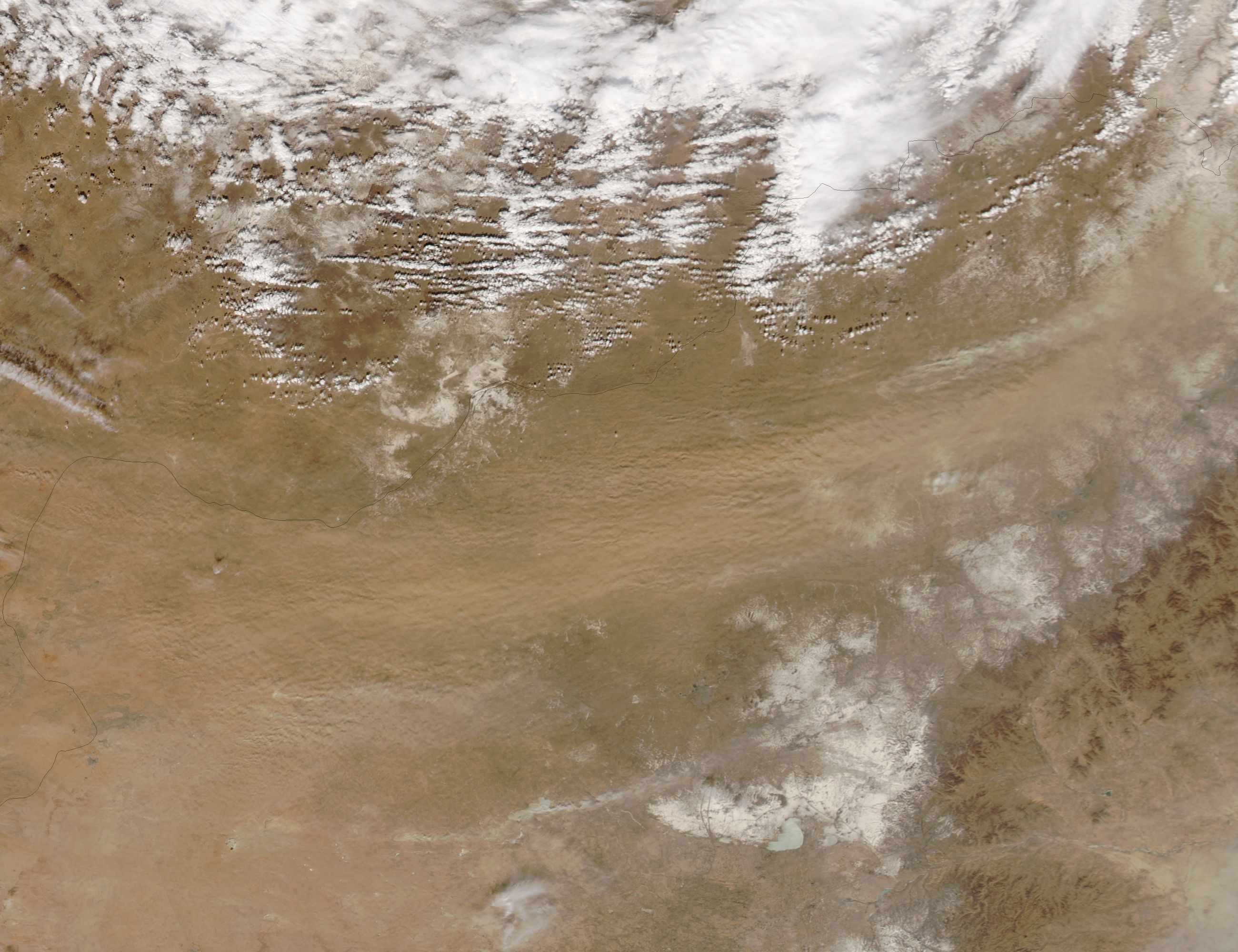 Dust storm in the Gobi Desert - related image preview