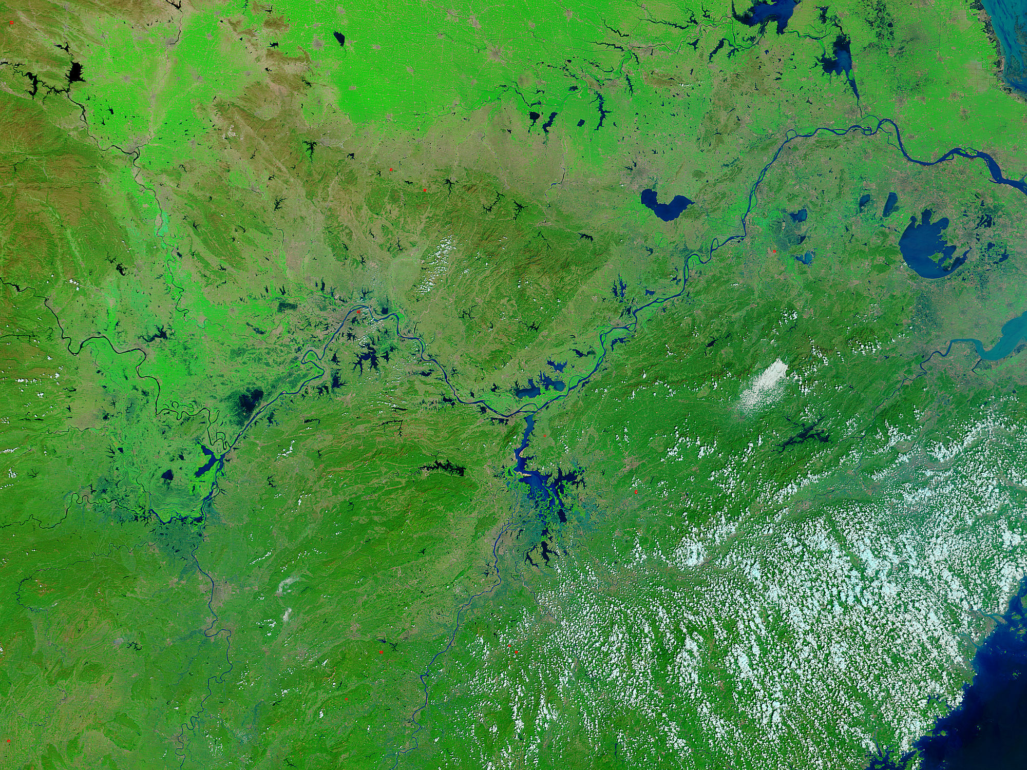 Eastern China before flooding (false color) - related image preview