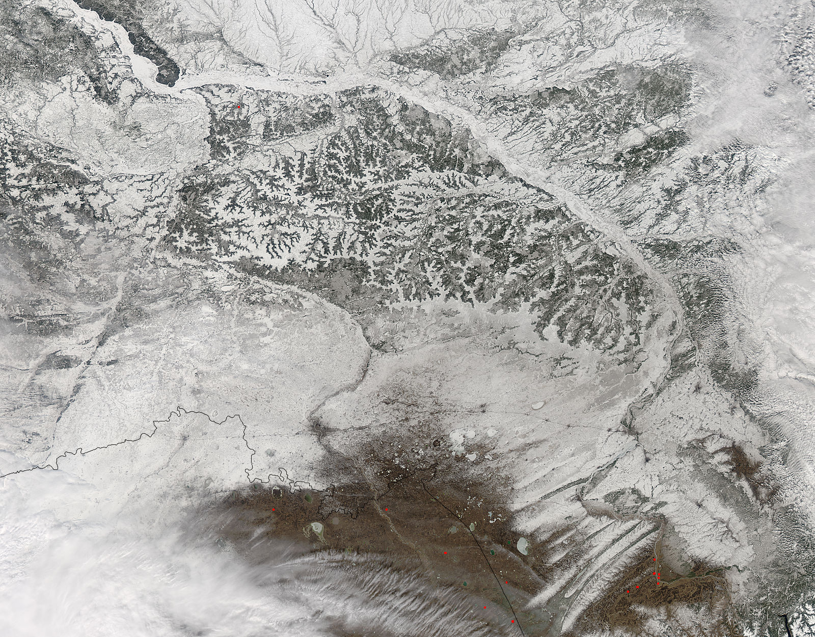 Snow in southcentral Russia - related image preview