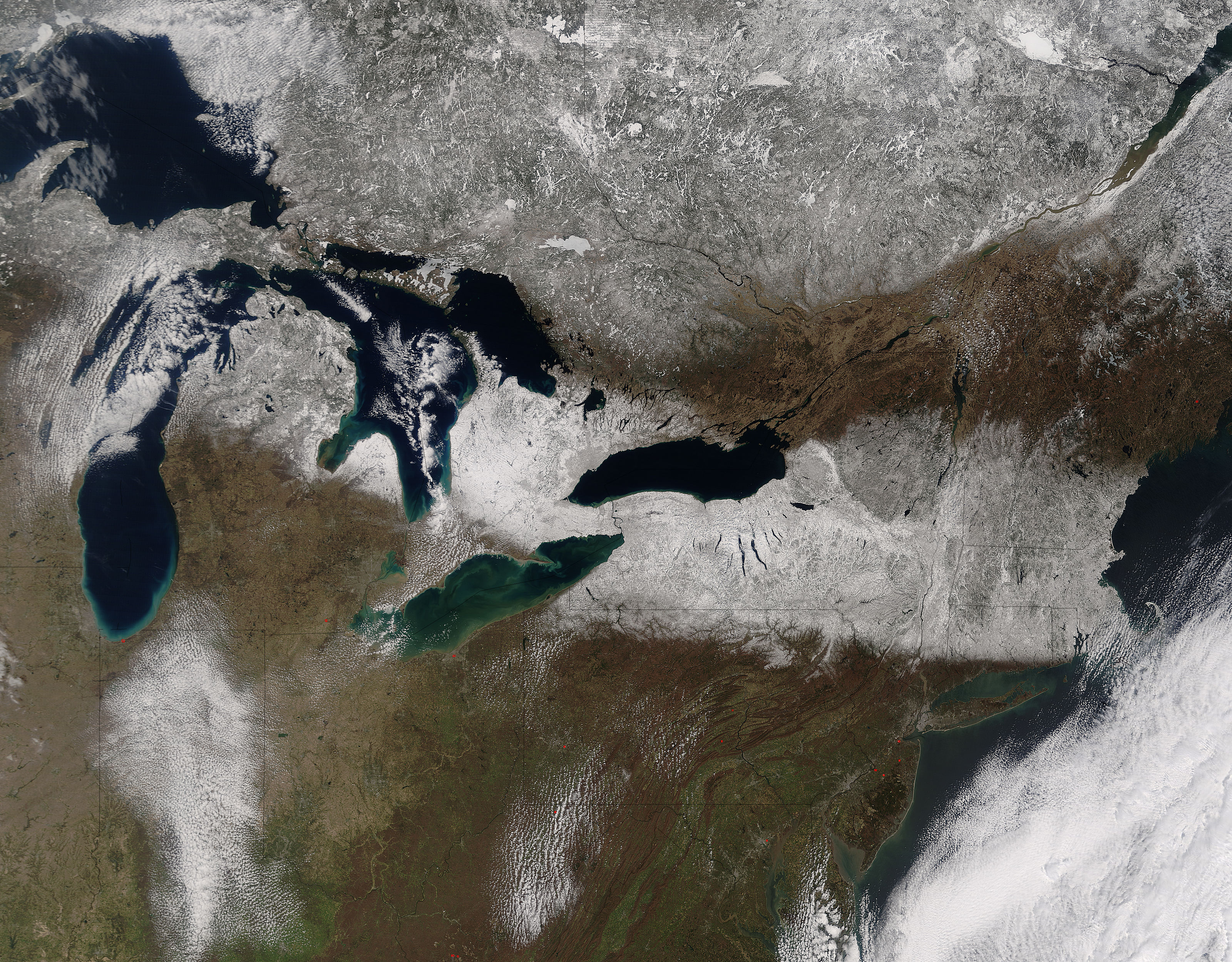 Spring snow across the northeastern United States - related image preview