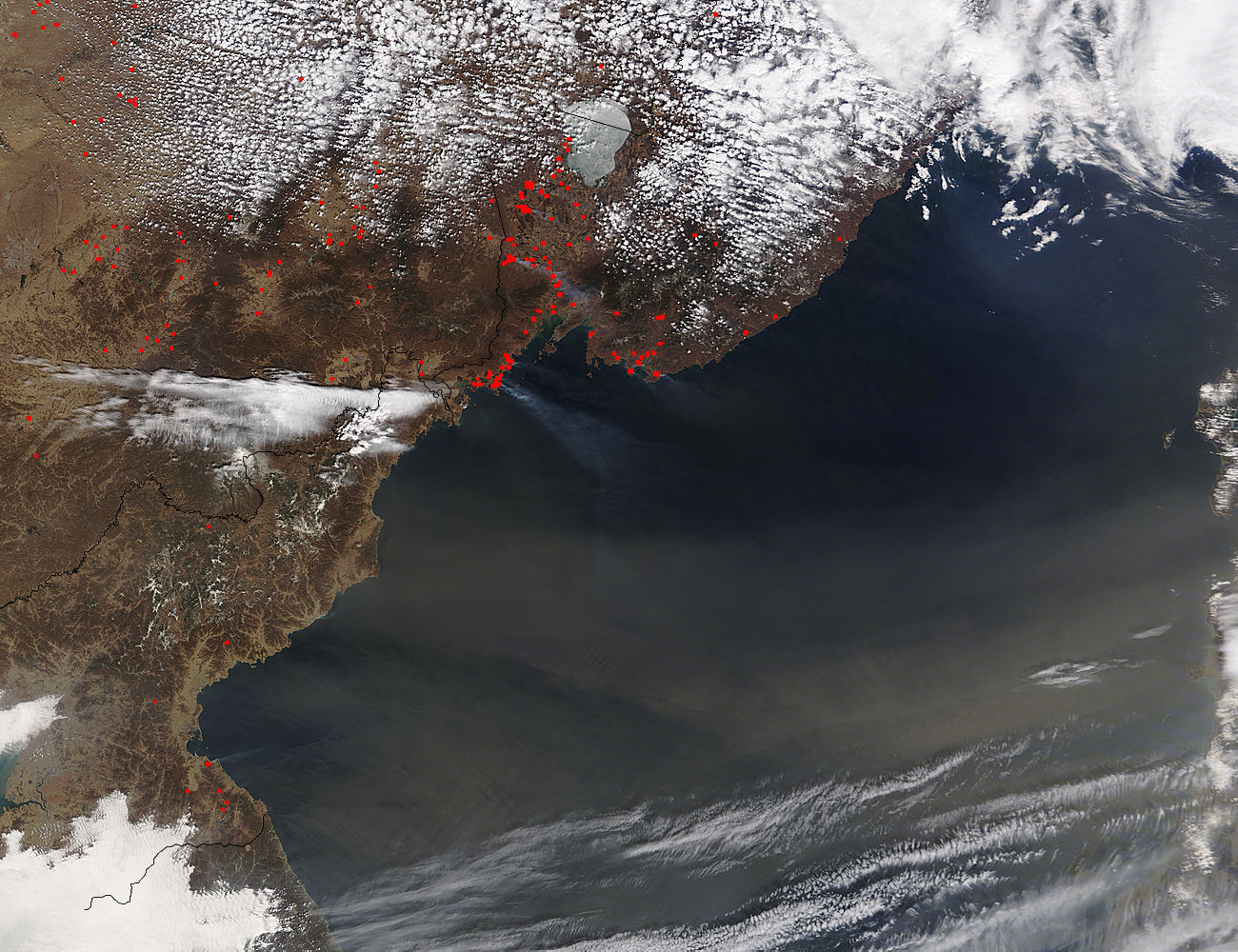 Dust over the Sea of Japan - related image preview