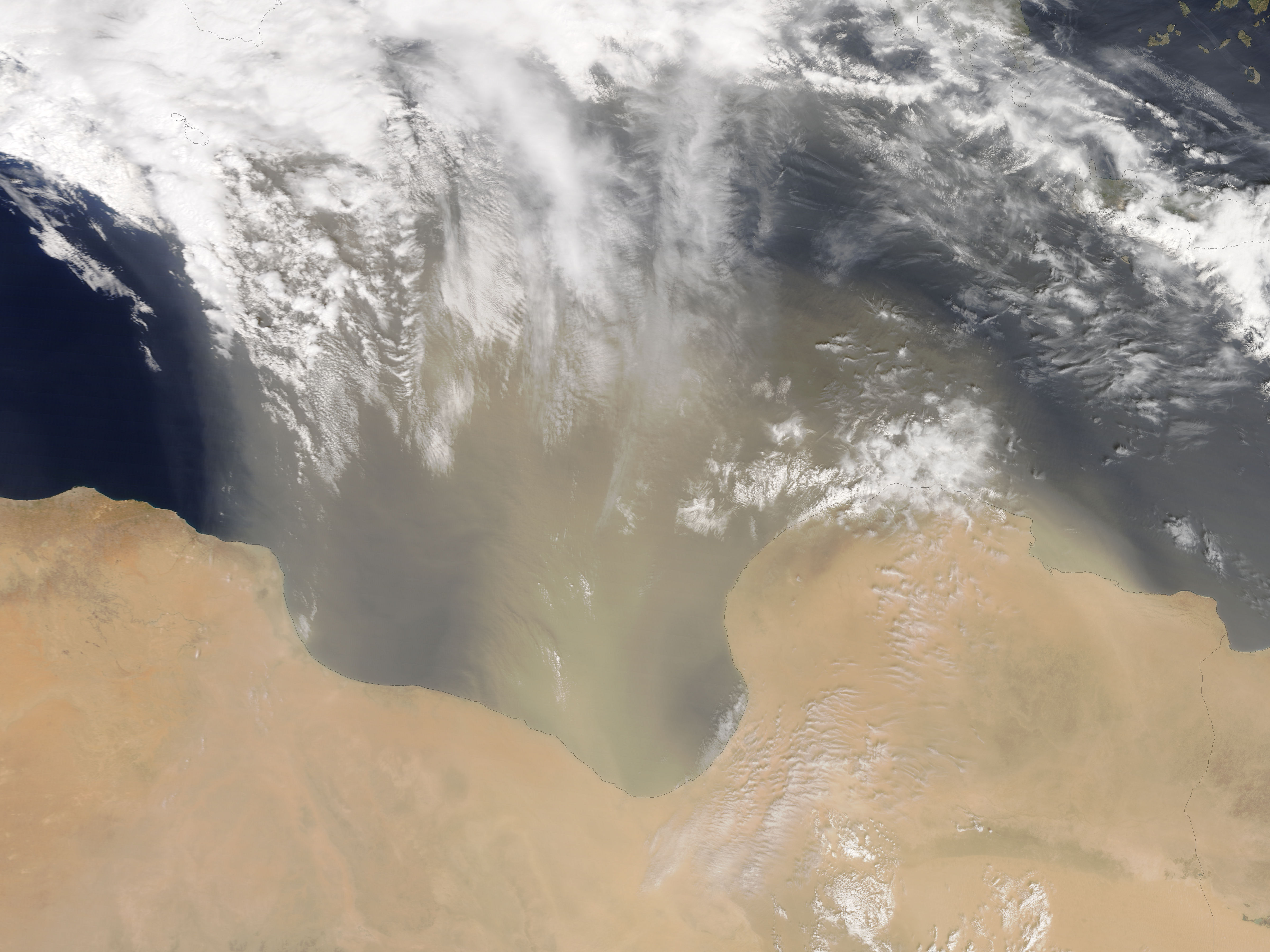 Dust over the Mediterranean Sea - related image preview