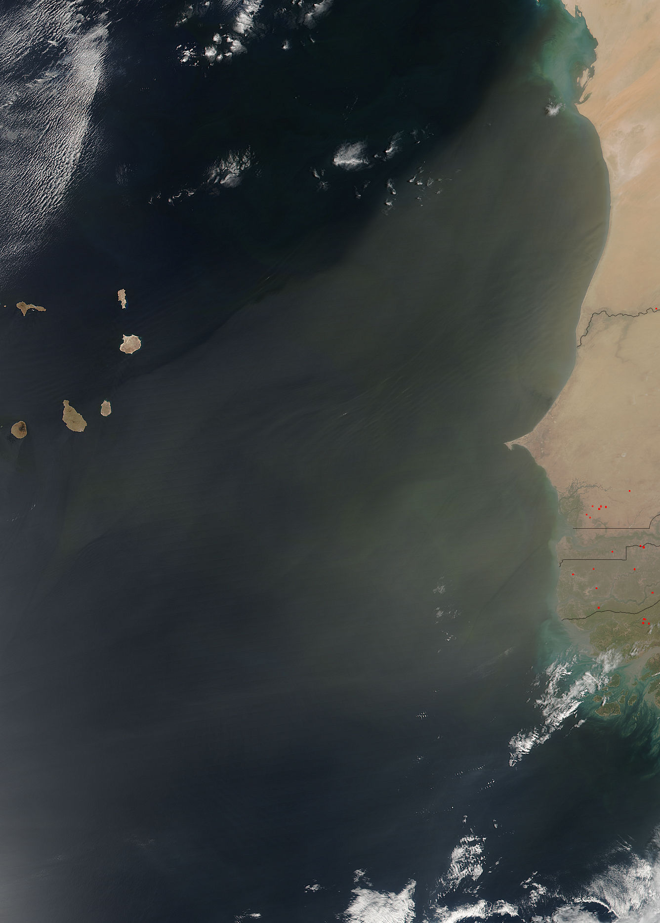 Dust storm off West Africa - related image preview