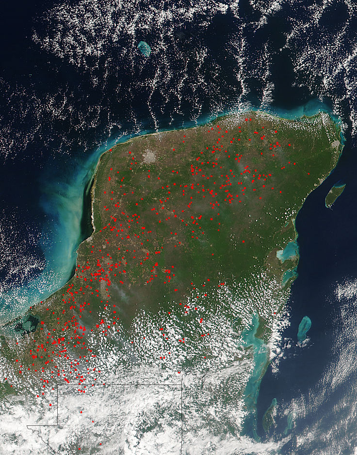 Fires on the Yucatán Peninsula - related image preview