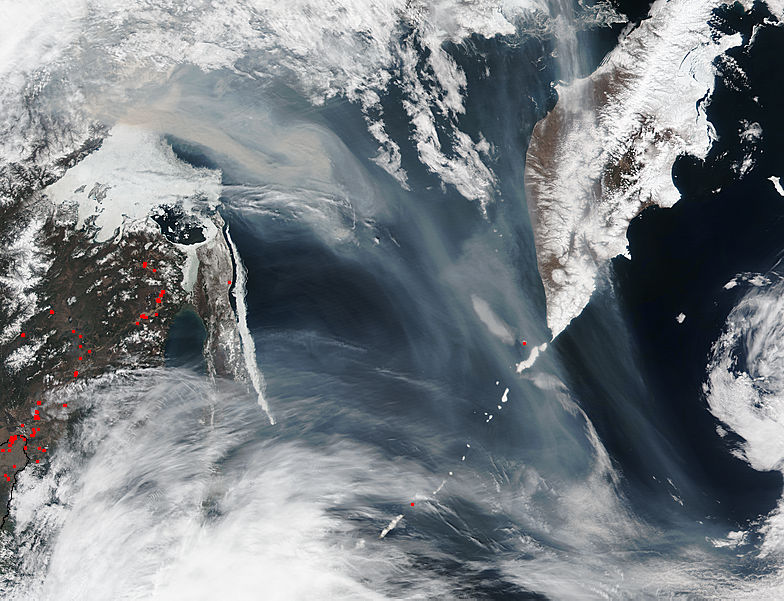 Smoke over the Sea of Okhotsk - related image preview