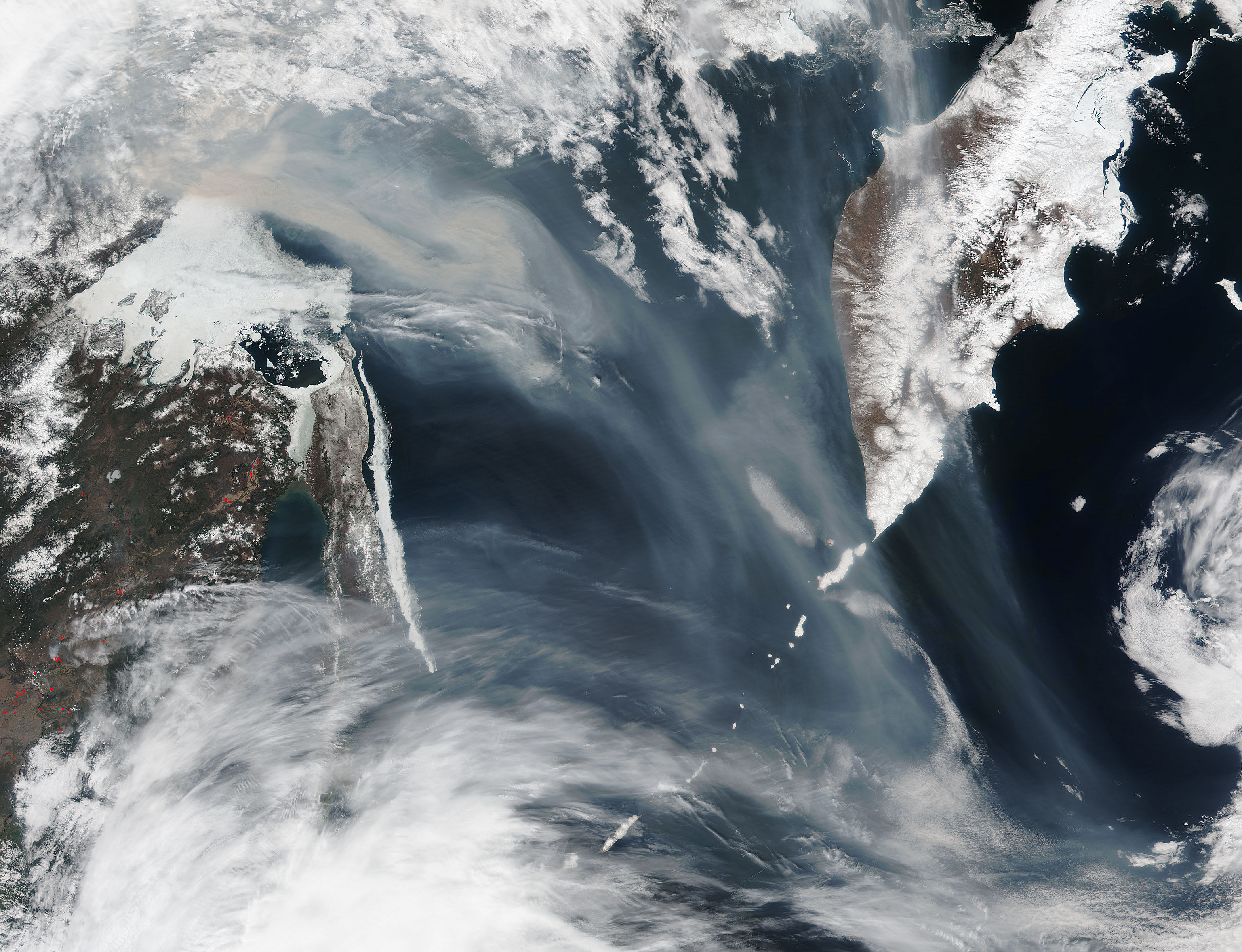 Smoke over the Sea of Okhotsk - related image preview