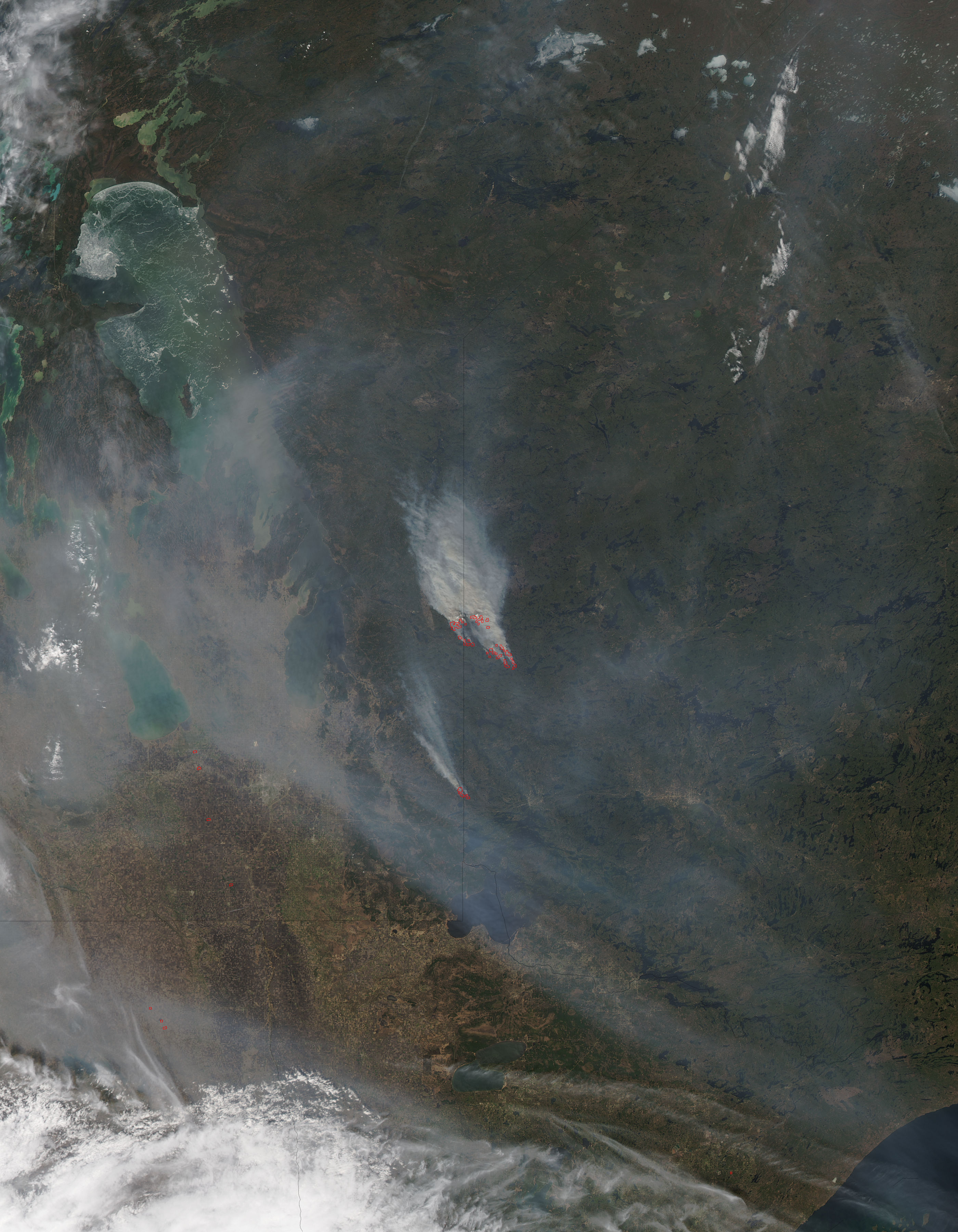 Fires and smoke in western Ontario - related image preview