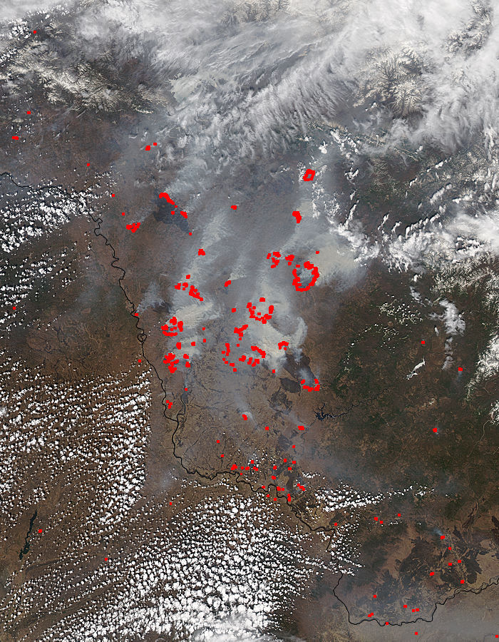 Smoke and fires in eastern Russia - related image preview