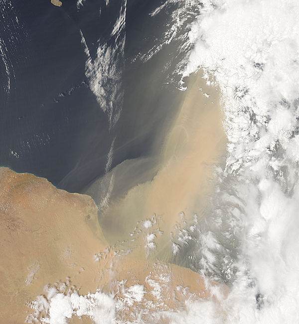 Dust storm off Libya - related image preview