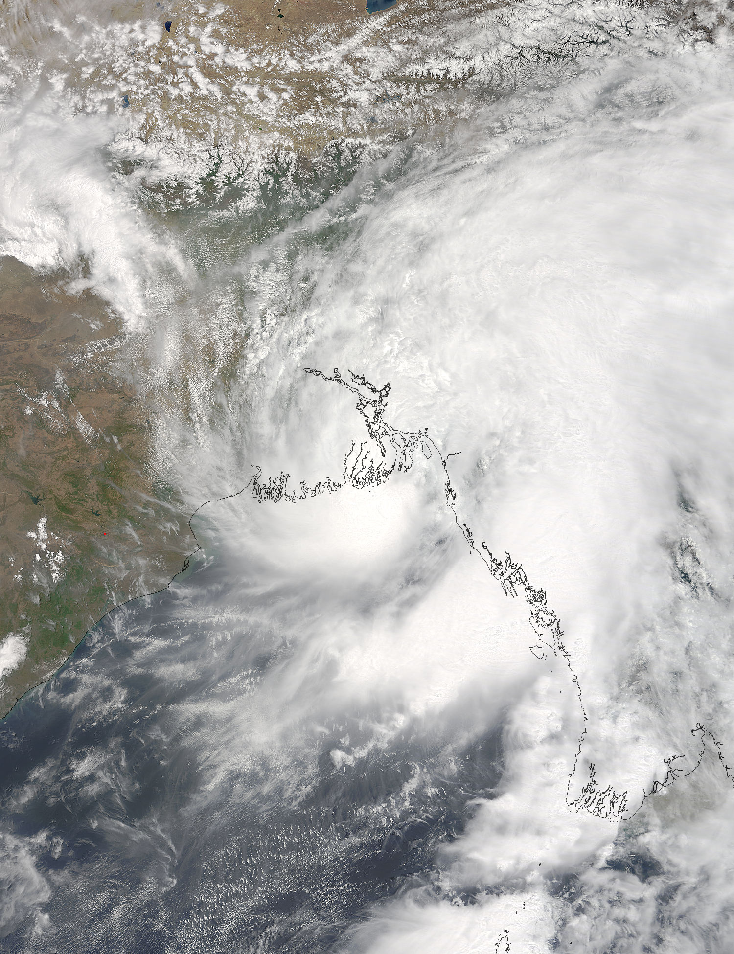 Tropical Cyclone Roanu (01B) approaching Bangladesh - related image preview