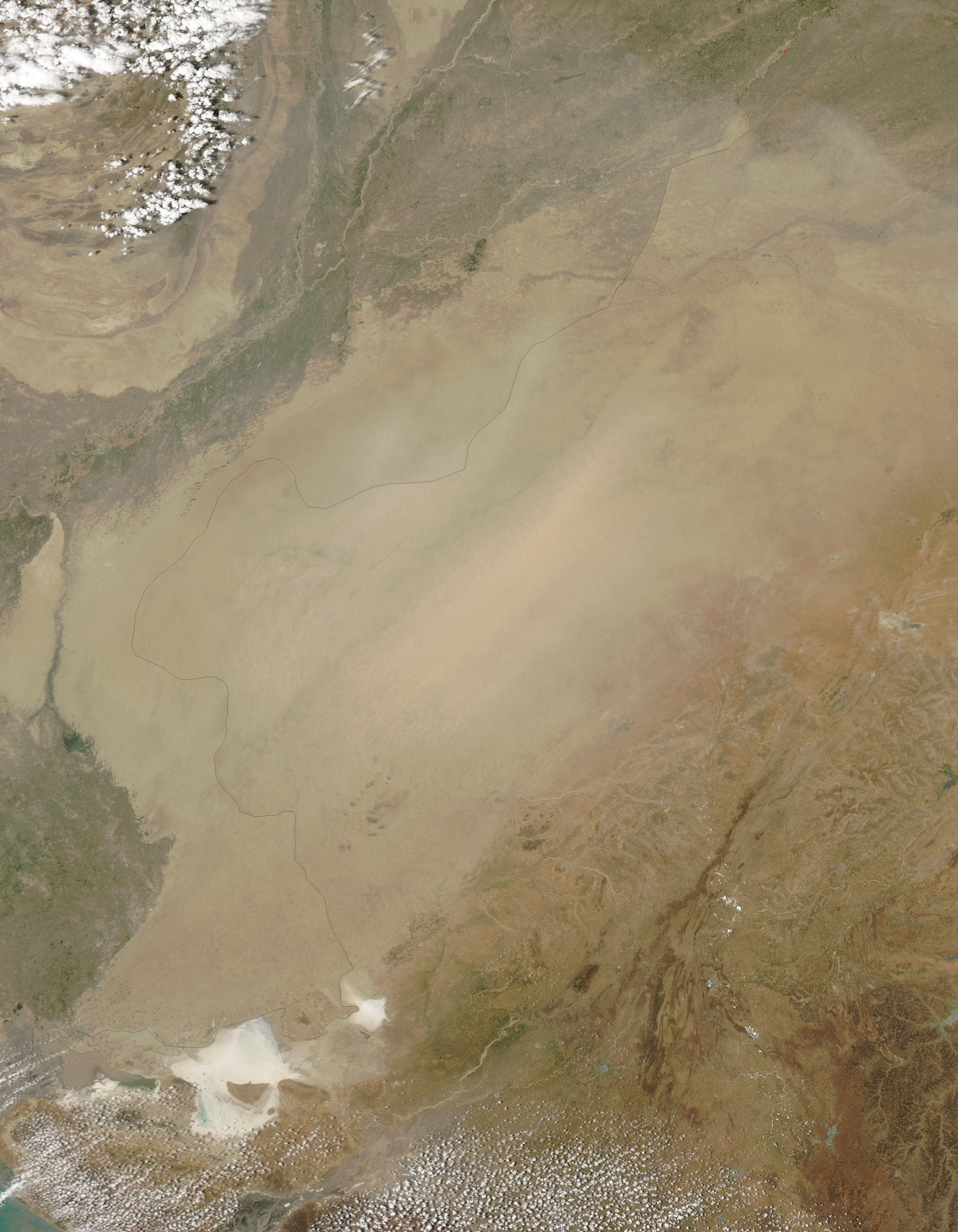 Dust storm in western India - related image preview