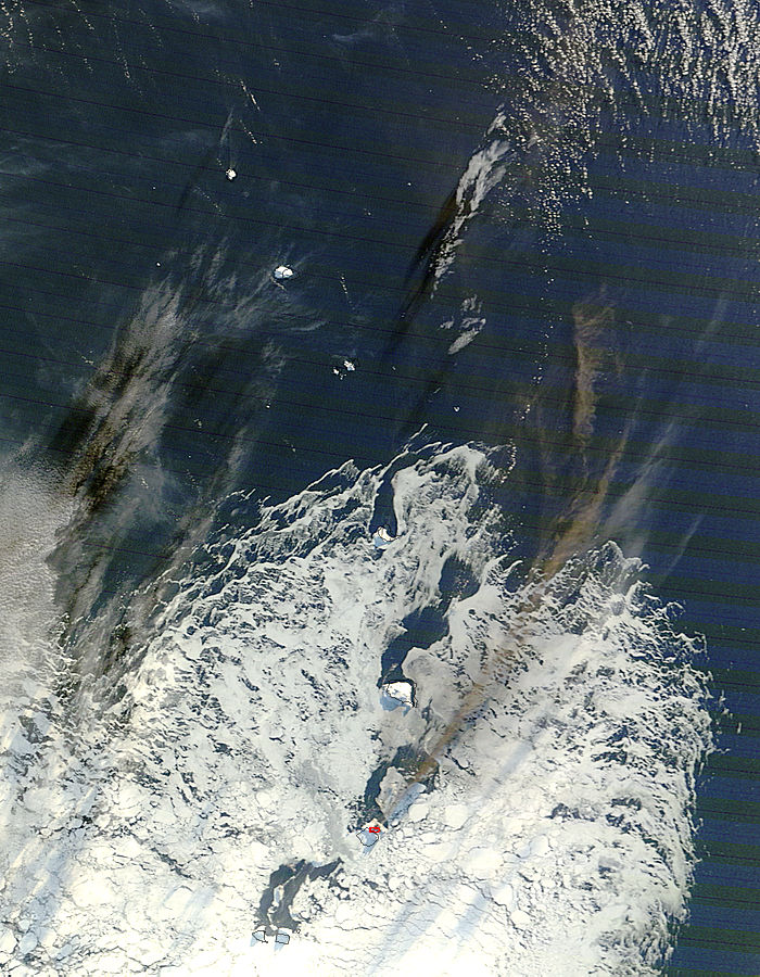 Eruption of Bristol Island volcano, South Sandwich Islands - related image preview