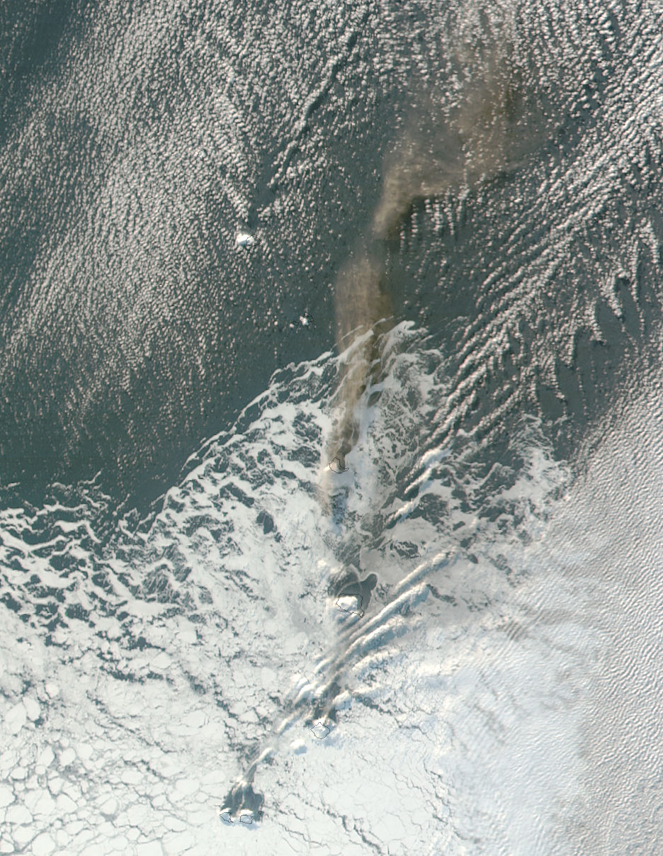 Eruption of Bristol Island volcano, South Sandwich Islands - related image preview