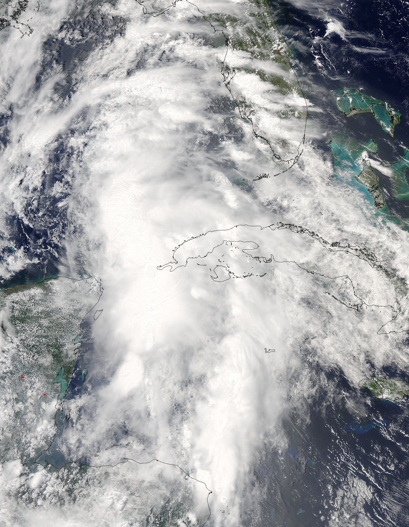 Tropical Depression Colin (03L) over the Gulf of Mexico - related image preview