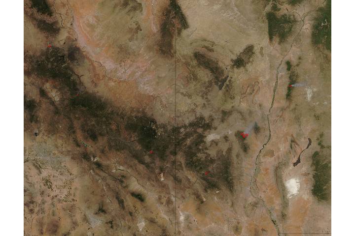 Fires in New Mexico and Arizona - selected image