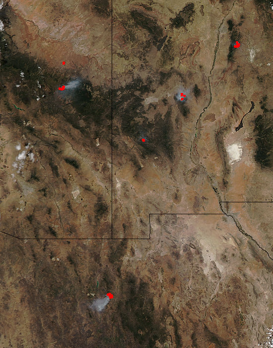 Fires in New Mexico, Arizona, and northern Mexico - related image preview