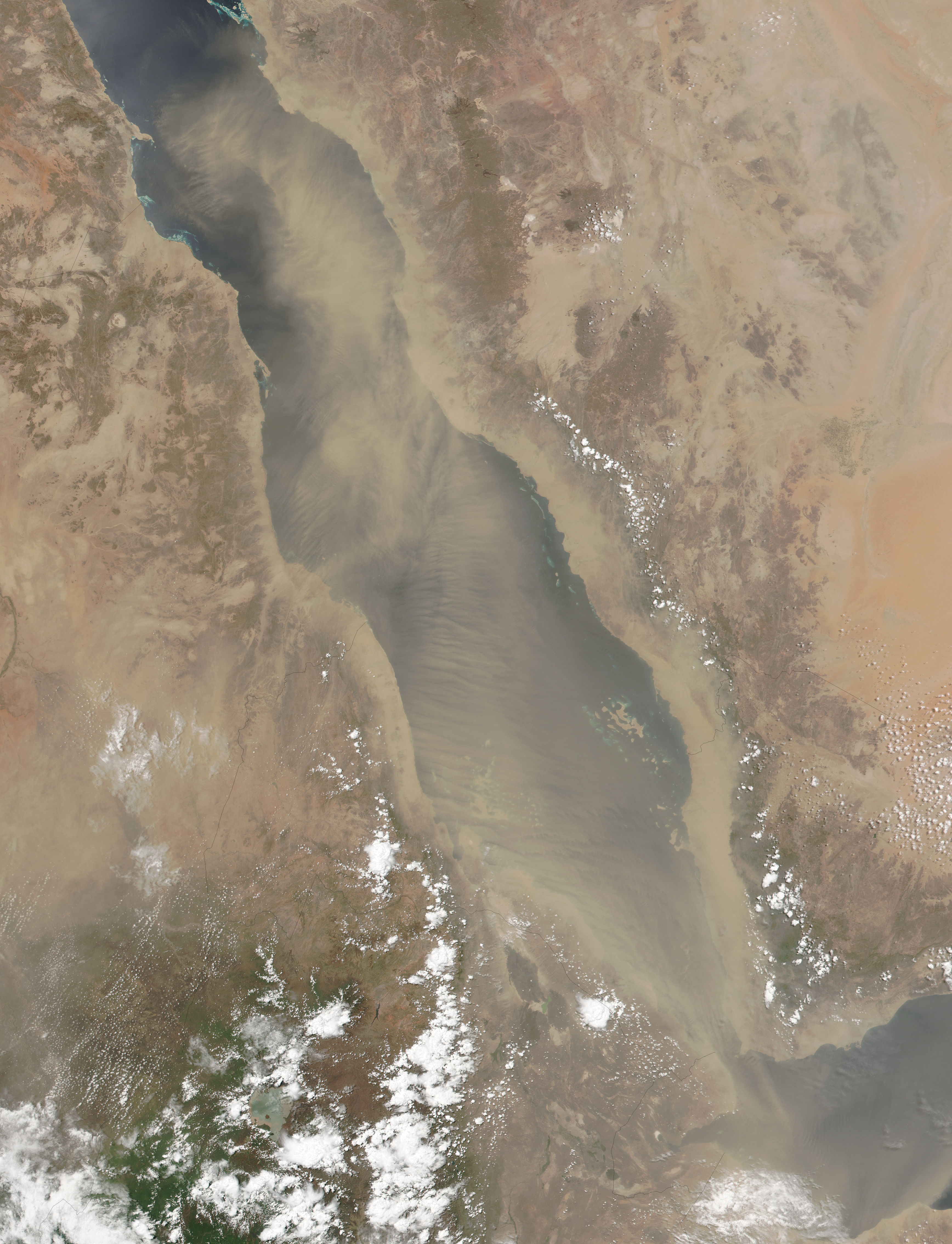 Dust storm over the Red Sea - related image preview