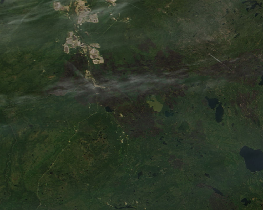 Burn scar from Fort McMurray Wildfire, Alberta (true color) - related image preview