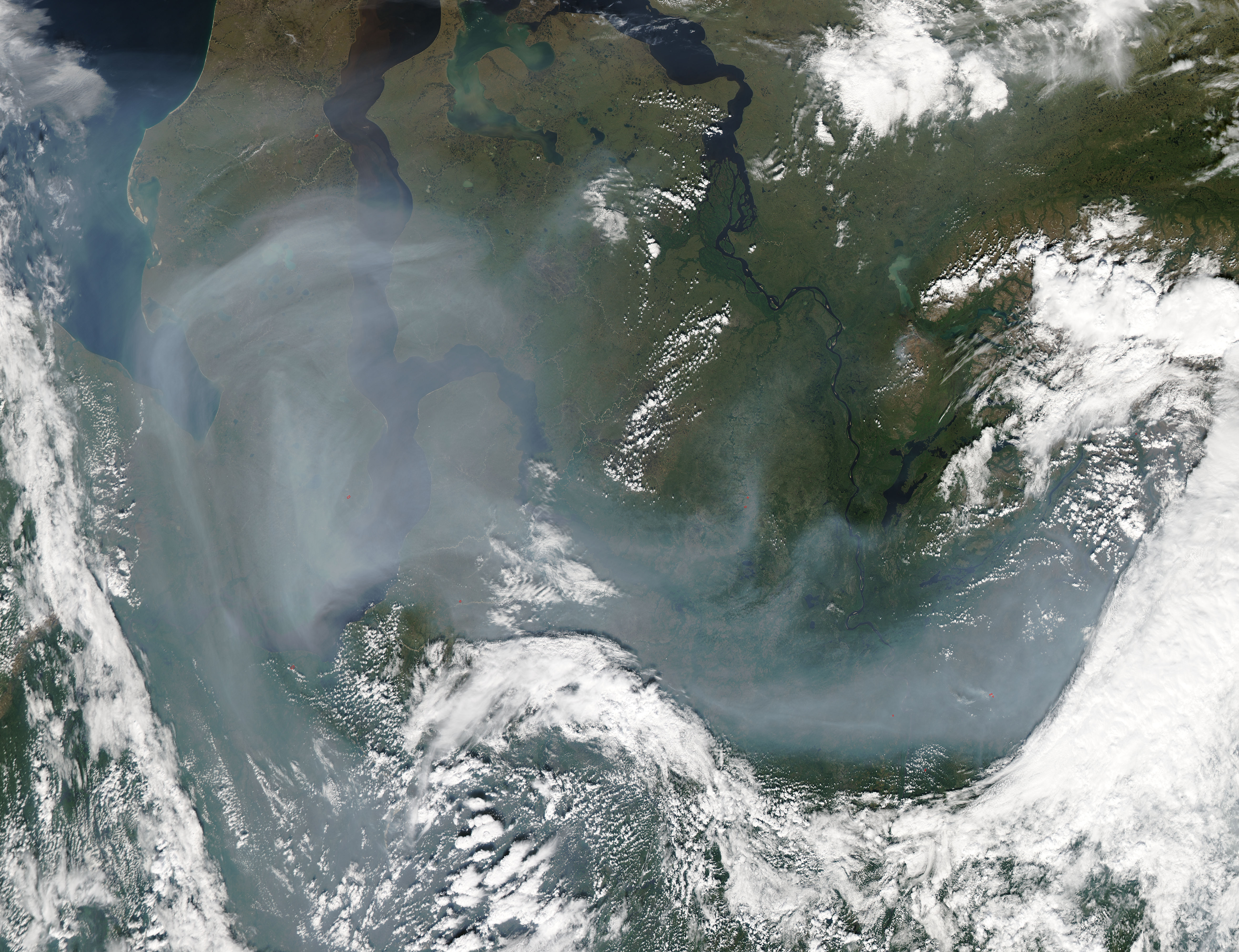 Smoke over north central Russia - related image preview