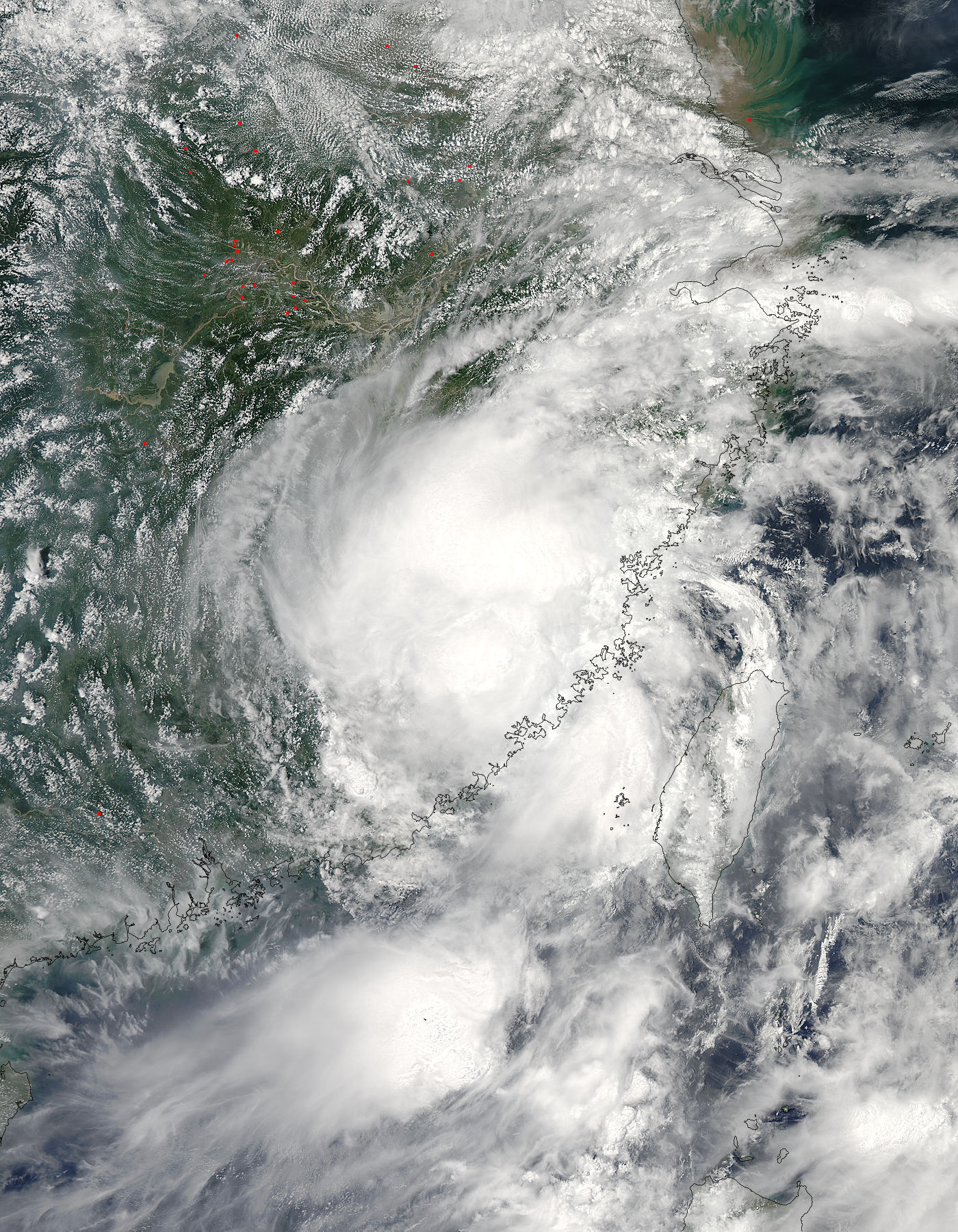 Tropical Storm Nepartak (02W) over China - related image preview