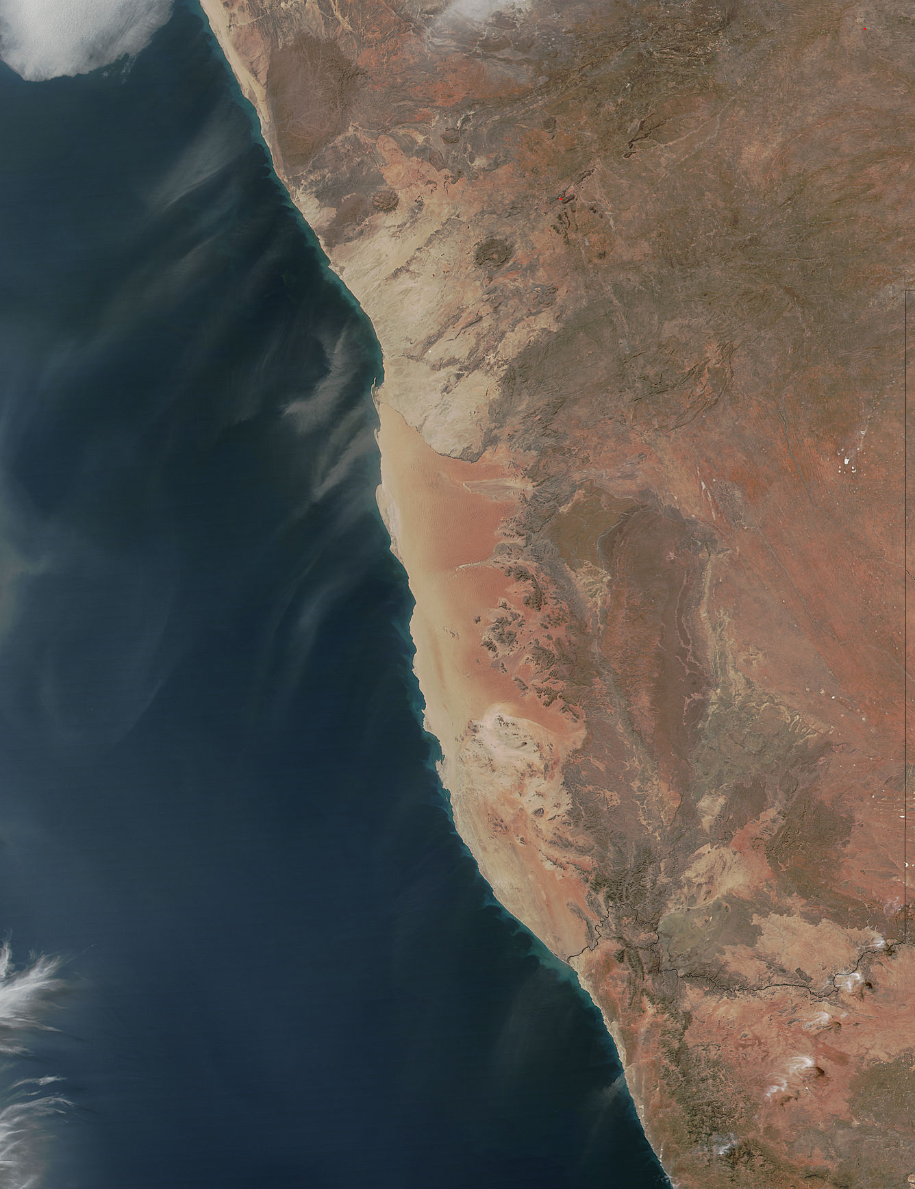 Dust storms off Namibia - related image preview