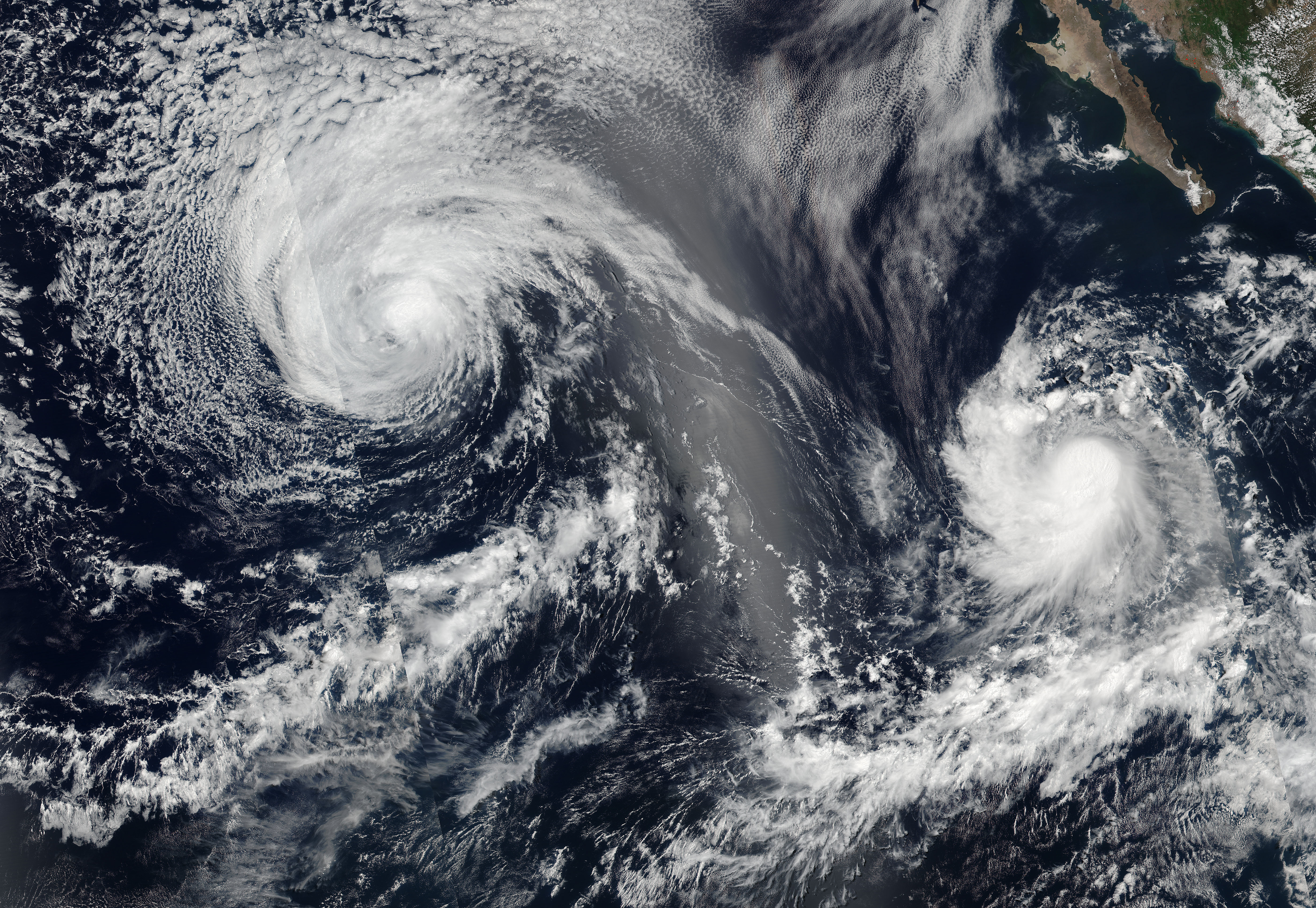 Hurricanes Celia (04E) and Darby (05E) in the eastern Pacific Ocean - related image preview