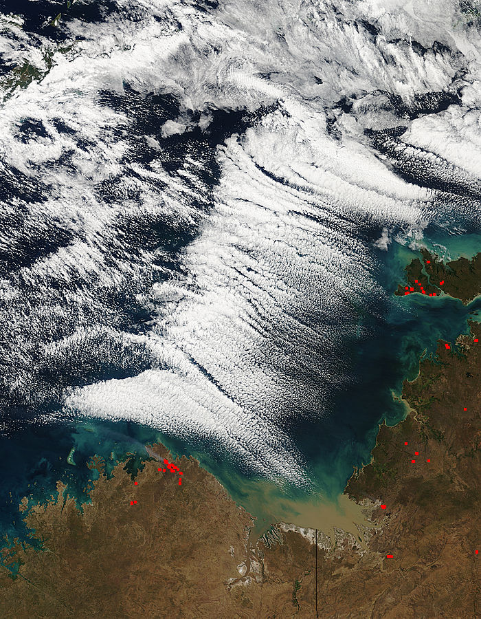 Cloud streets off northern Australia - related image preview