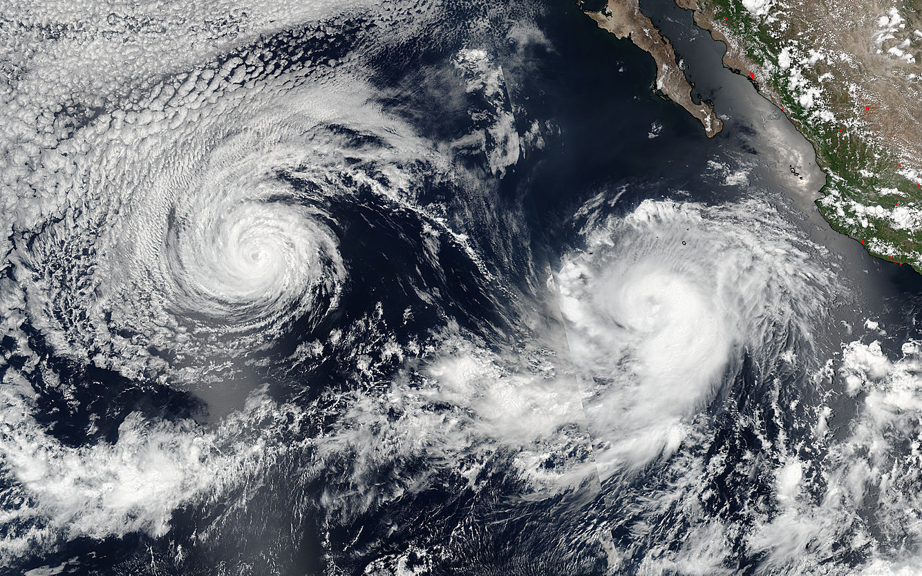 Hurricane Darby (05E) and Tropical Storm Estelle (06E) in the eastern Pacific Ocean - related image preview