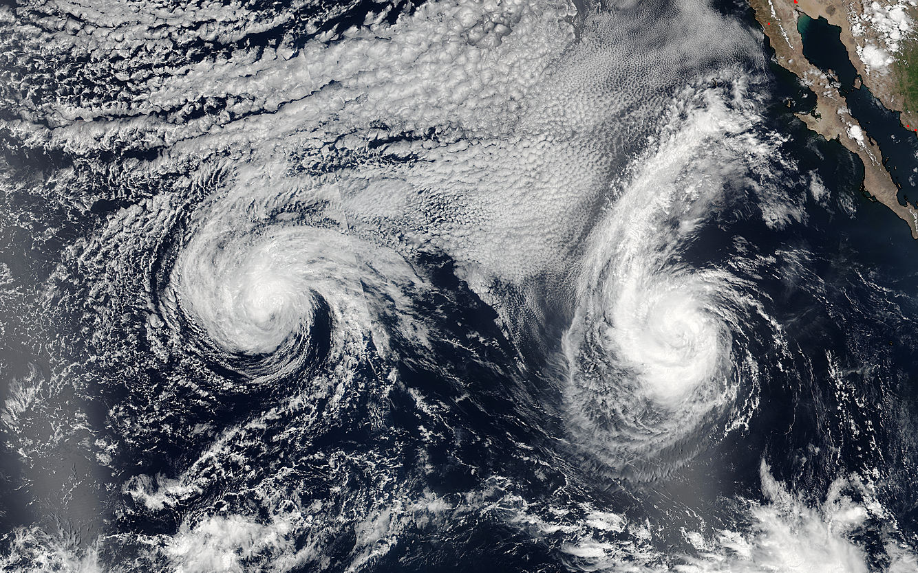 Tropical Storms Darby (05E) and Estelle (06E) in the eastern Pacific - related image preview