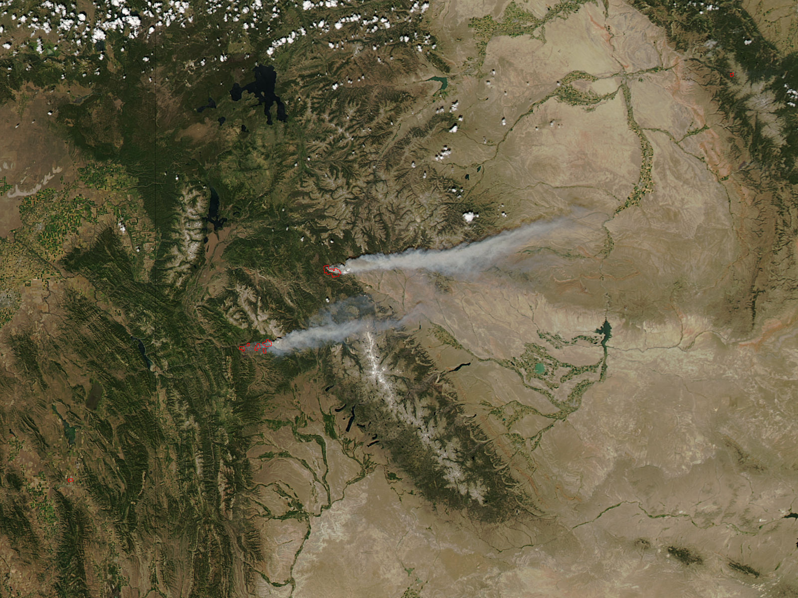 Cliff Creek and Lava Mountain Fires, Wyoming - related image preview