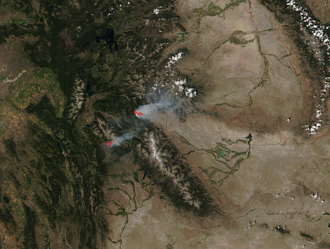Cliff Creek and Lava Mountain Fires, Wyoming - related image preview