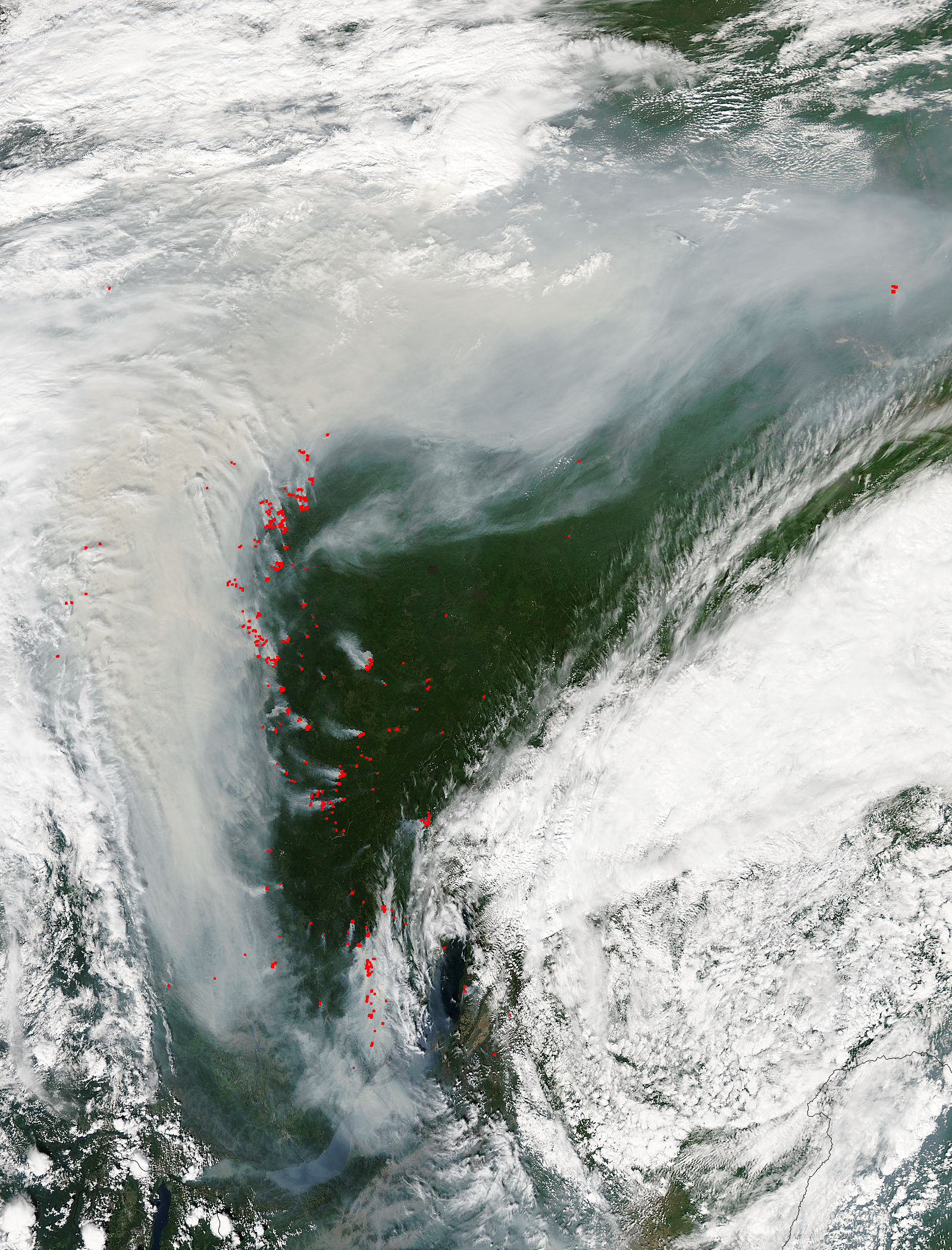 Fires and smoke in central Russia - related image preview