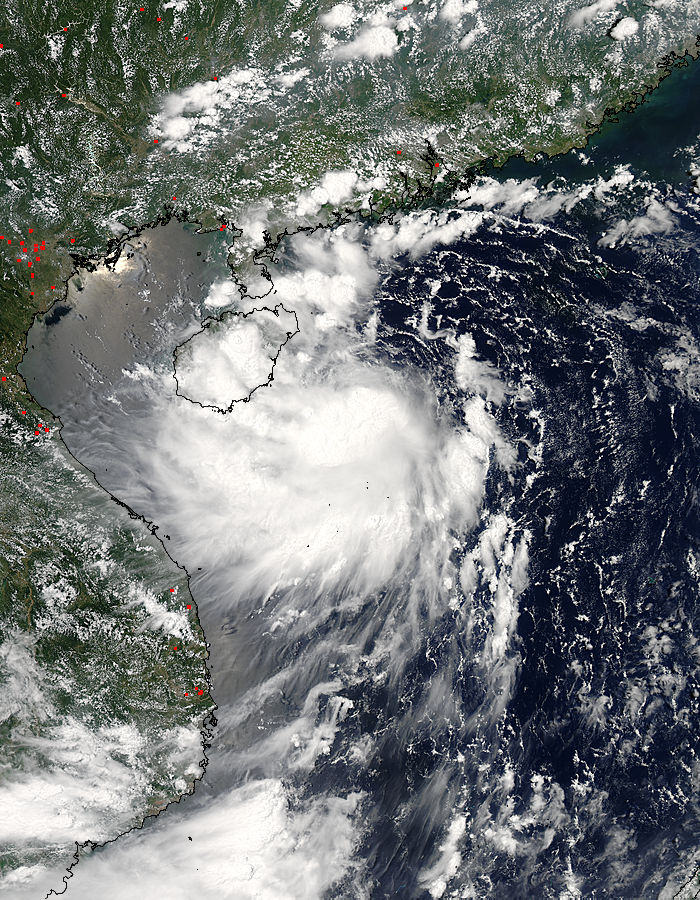 Tropical Storm Mirinae (05W) approaching China - related image preview
