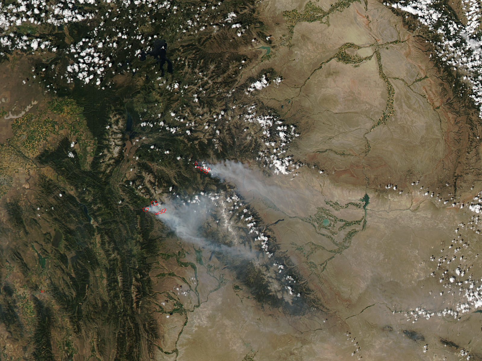 Cliff Creek and Lava Mountain Fires, Wyoming - related image preview