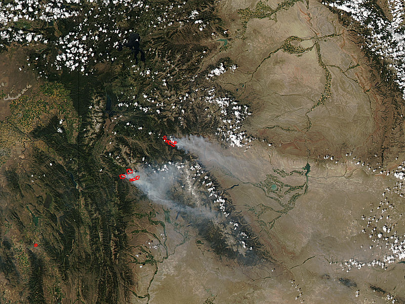 Cliff Creek and Lava Mountain Fires, Wyoming - related image preview