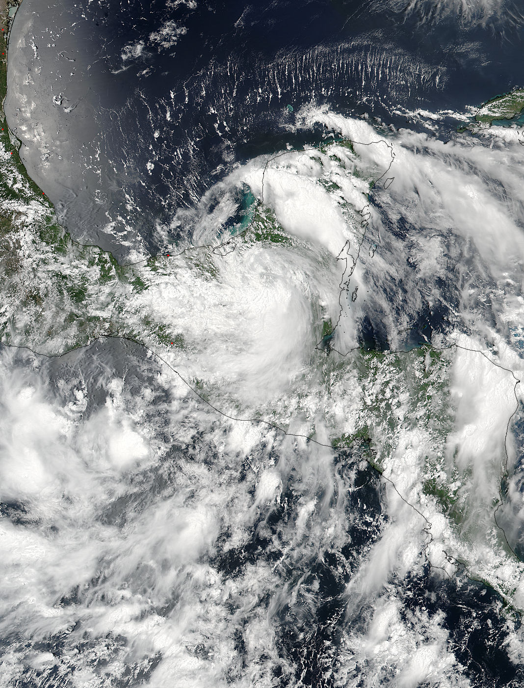 Tropical Storm Earl (05L) over Central America - related image preview