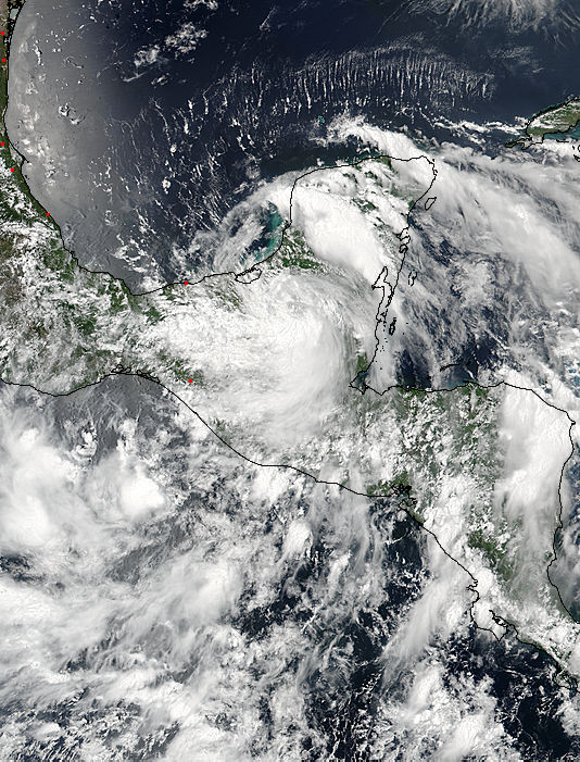 Tropical Storm Earl (05L) over Central America - related image preview