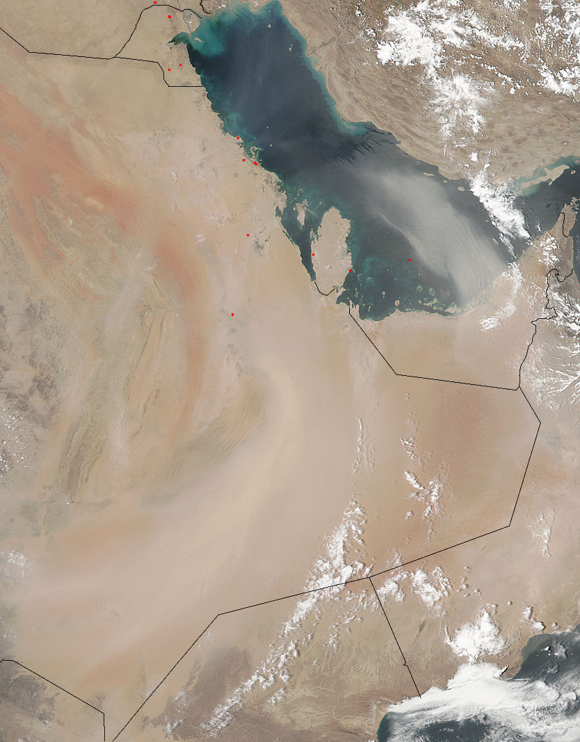 Dust storms over the Arabian Peninsula - related image preview