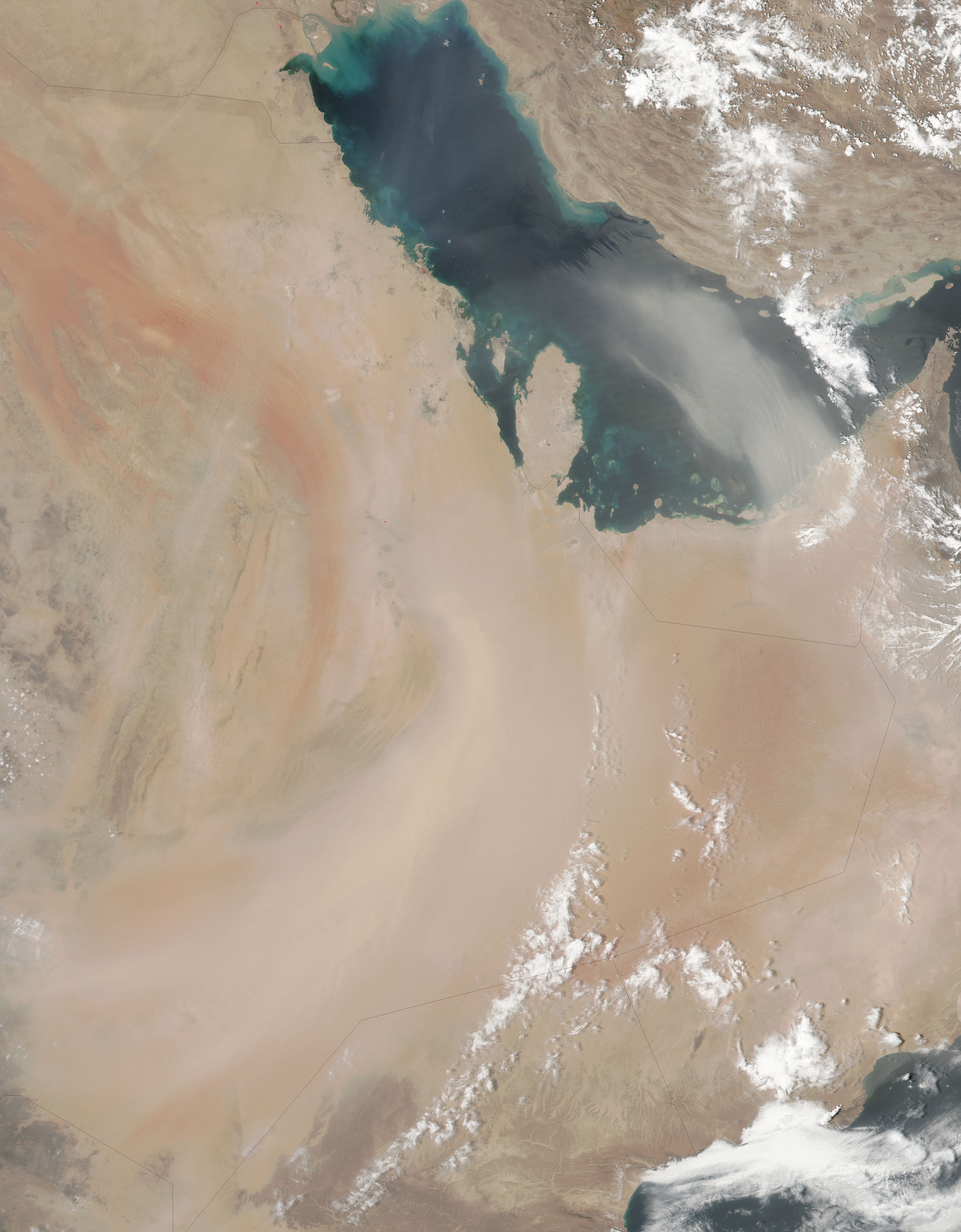 Dust storms over the Arabian Peninsula - related image preview