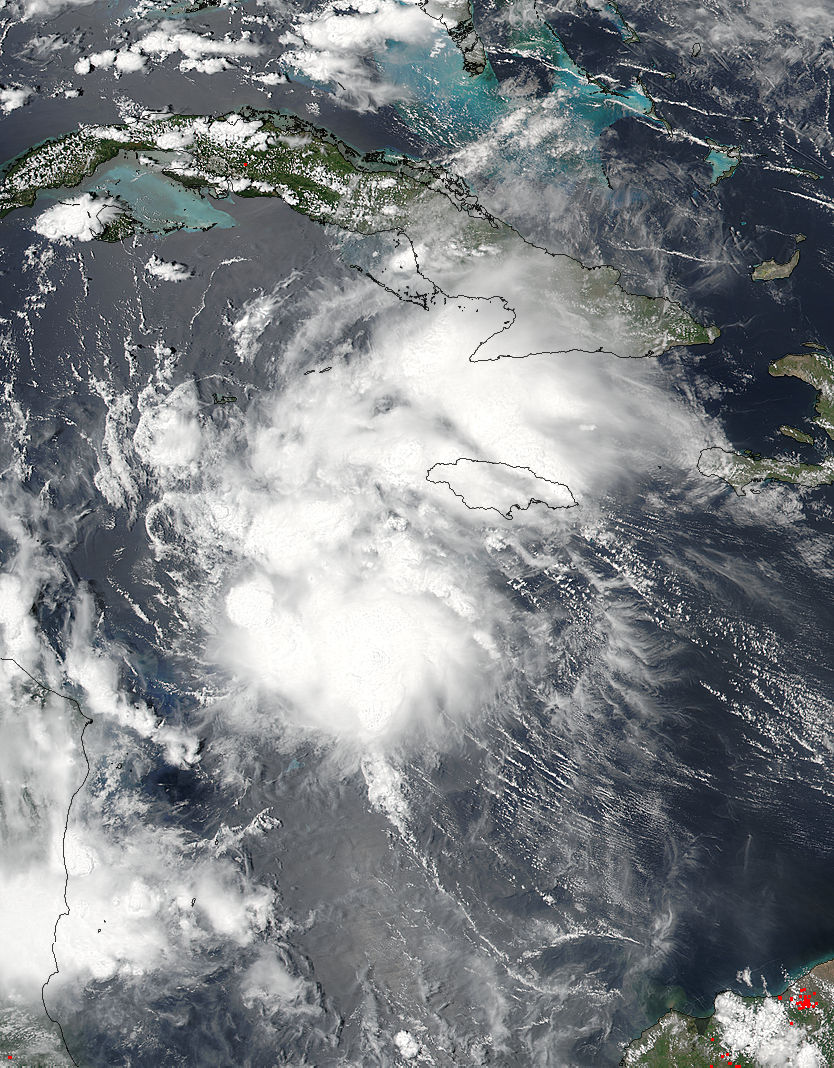 Tropical Storm Earl (05L) in the Caribbean Sea - related image preview